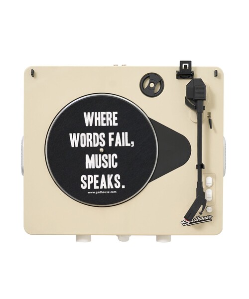 BEAMS RECORDS（ビームスレコーズ）の「Gadhouse / Brad Record Player MKⅡ（スピーカー・メンズ・オレンジ/オフホワイト・ONE SIZE）」の6枚目の写真