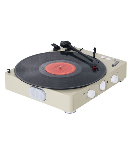 BEAMS RECORDS（ビームスレコーズ）の「Gadhouse / Brad Record Player MKⅡ（スピーカー・メンズ・オレンジ/オフホワイト・ONE SIZE）」の8枚目の写真