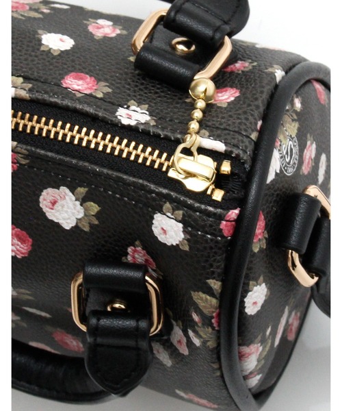 Little sunny bite(リトルサニーバイト)の「【RS】【Little sunny bite】little sunny bite と pink house Rose print mini boston(ハンドバッグ・レディース・ブラック・FREE)」の5枚目の写真