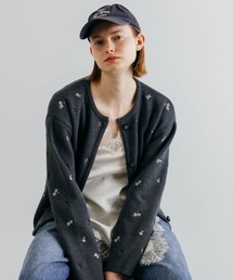 CREDONA（クレドナ）の「FLOWER EMBROIDERY CD フラワーエンブロイダリーカーデ（カーディガン/ボレロ）」