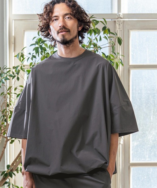 Magine（マージン）の「mt10254- Nylon Stretch Ripstop Drawstring Hem Relax Fit T-Shirt Tシャツ(MGN-261-031)（Tシャツ/カットソー・メンズ・チャコール/オリーブ/ブラック・48/46/44）」の14枚目の写真