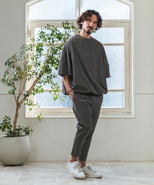 Magine（マージン）の「mt10254- Nylon Stretch Ripstop Drawstring Hem Relax Fit T-Shirt Tシャツ(MGN-261-031)（Tシャツ/カットソー・メンズ・チャコール/オリーブ/ブラック・48/46/44）」の17枚目の写真