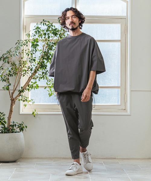 Magine（マージン）の「mt10254- Nylon Stretch Ripstop Drawstring Hem Relax Fit T-Shirt Tシャツ(MGN-261-031)（Tシャツ/カットソー・メンズ・チャコール/オリーブ/ブラック・48/46/44）」の18枚目の写真