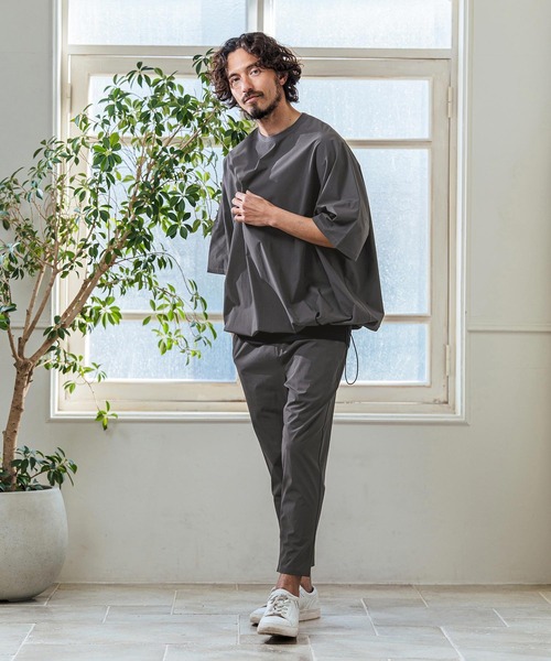 Magine（マージン）の「mt10254- Nylon Stretch Ripstop Drawstring Hem Relax Fit T-Shirt Tシャツ(MGN-261-031)（Tシャツ/カットソー・メンズ・チャコール/オリーブ/ブラック・48/46/44）」の19枚目の写真