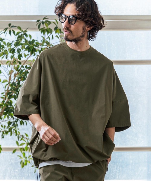 Magine（マージン）の「mt10254- Nylon Stretch Ripstop Drawstring Hem Relax Fit T-Shirt Tシャツ(MGN-261-031)（Tシャツ/カットソー・メンズ・チャコール/オリーブ/ブラック・48/46/44）」の21枚目の写真