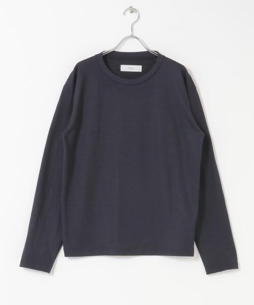 URBAN RESEARCH ROSSO MEN(アーバンリサーチロッソメン)の「『マシンウォッシャブル』『XLサイズあり』ハイクオリティウールロンT(Tシャツ/カットソー・メンズ・ネイビー/グレー系その他/ブラック・X-LARGE/LARGE/MEDIUM)」の19枚目の写真
