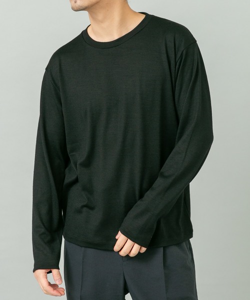 URBAN RESEARCH ROSSO MEN（アーバンリサーチロッソメン）の「『XLサイズあり』ハイクオリティウールロンT（Tシャツ/カットソー・メンズ・ネイビー/グレー系その他/ブラック・X-LARGE/LARGE/MEDIUM）」の5枚目の写真