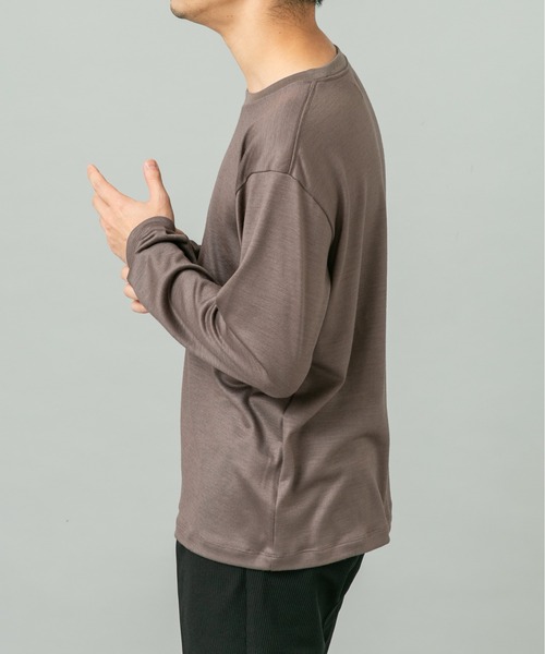 URBAN RESEARCH ROSSO MEN（アーバンリサーチロッソメン）の「『XLサイズあり』ハイクオリティウールロンT（Tシャツ/カットソー・メンズ・ネイビー/グレー系その他/ブラック・X-LARGE/LARGE/MEDIUM）」の10枚目の写真