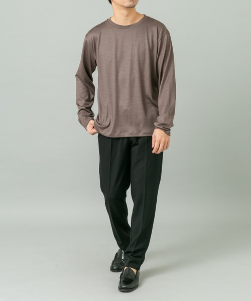 URBAN RESEARCH ROSSO MEN（アーバンリサーチロッソメン）の「『XLサイズあり』ハイクオリティウールロンT（Tシャツ/カットソー・メンズ・ネイビー/グレー系その他/ブラック・X-LARGE/LARGE/MEDIUM）」の11枚目の写真