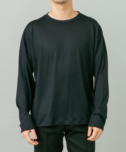 URBAN RESEARCH ROSSO MEN（アーバンリサーチロッソメン）の「『XLサイズあり』ハイクオリティウールロンT（Tシャツ/カットソー・メンズ・ネイビー/グレー系その他/ブラック・X-LARGE/LARGE/MEDIUM）」の13枚目の写真