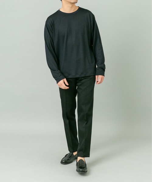 URBAN RESEARCH ROSSO MEN（アーバンリサーチロッソメン）の「『XLサイズあり』ハイクオリティウールロンT（Tシャツ/カットソー・メンズ・ネイビー/グレー系その他/ブラック・X-LARGE/LARGE/MEDIUM）」の16枚目の写真