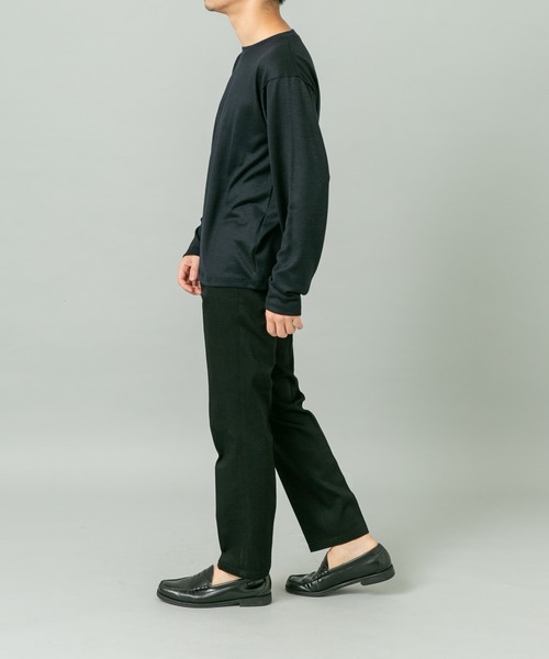 URBAN RESEARCH ROSSO MEN（アーバンリサーチロッソメン）の「『XLサイズあり』ハイクオリティウールロンT（Tシャツ/カットソー・メンズ・ネイビー/グレー系その他/ブラック・X-LARGE/LARGE/MEDIUM）」の17枚目の写真