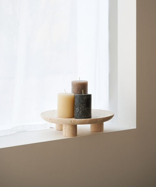 TRAVERTINE TRAY 3LEGS トレイ（収納グッズ）｜journal standard