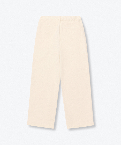 MUSINSA STANDARD KIDS（ムシンサスタンダードキッズ）の「レギュラーフィットバンディングチノパンツ[クリーム]（その他パンツ・レディース・その他・100/110/120/130/140/150/160）」の4枚目の写真