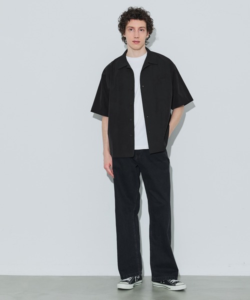 coca（coca）（コカ）の「4way半袖開襟シャツ（シャツ/ブラウス・メンズ・チャコール/ブラック・L/M/XL）」の3枚目の写真