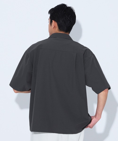 coca（coca）（コカ）の「4way半袖開襟シャツ（シャツ/ブラウス・メンズ・チャコール/ブラック・L/M/XL）」の10枚目の写真