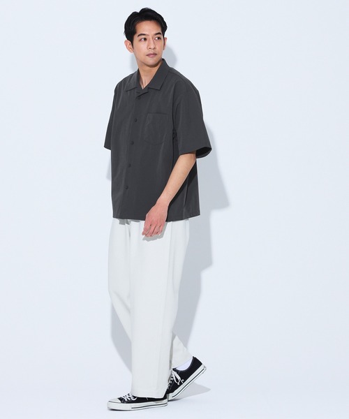 coca（coca）（コカ）の「4way半袖開襟シャツ（シャツ/ブラウス・メンズ・チャコール/ブラック・L/M/XL）」の11枚目の写真
