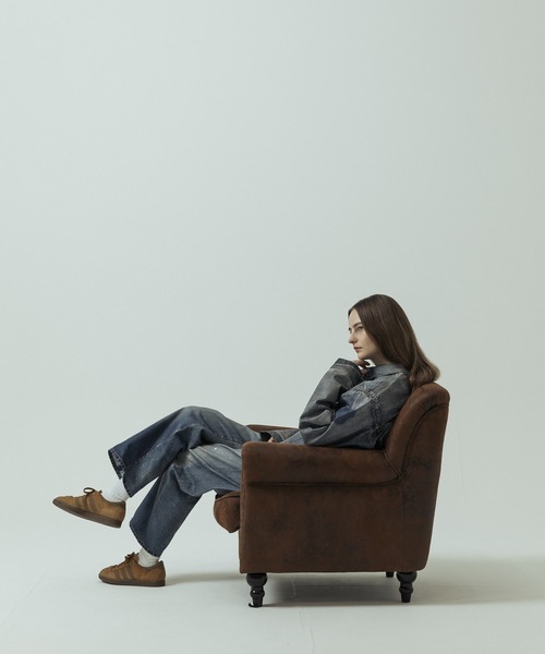 SLICK(スリック)の「【SLICK/スリック】Trompe-l'oeil Denim 1st Type Tracker Jacket/トロンプロイユ1STタイプデニムジャケット/ヴィンテージ/プリントデニム(デニムジャケット・メンズ・インディゴブルー・1/3/2)」の13枚目の写真