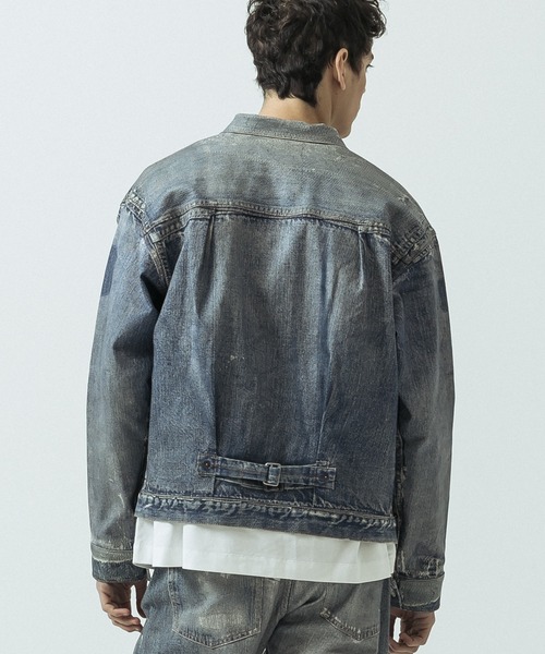 SLICK(スリック)の「【SLICK/スリック】Trompe-l'oeil Denim 1st Type Tracker Jacket/トロンプロイユ1STタイプデニムジャケット/ヴィンテージ/プリントデニム(デニムジャケット・メンズ・インディゴブルー・1/3/2)」の18枚目の写真