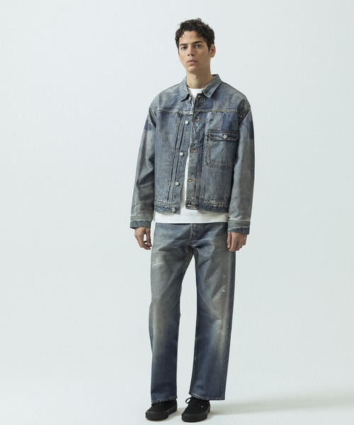 SLICK(スリック)の「【SLICK/スリック】Trompe-l'oeil Denim 1st Type Tracker Jacket/トロンプロイユ1STタイプデニムジャケット/ヴィンテージ/プリントデニム(デニムジャケット・メンズ・インディゴブルー・1/3/2)」の19枚目の写真
