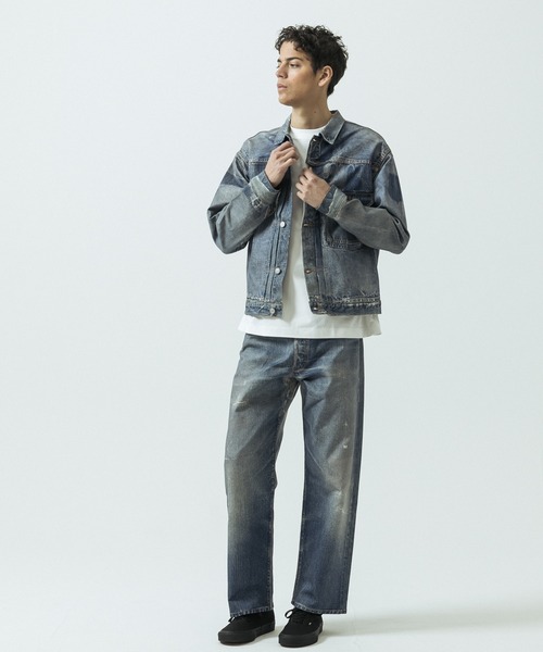 SLICK(スリック)の「【SLICK/スリック】Trompe-l'oeil Denim 1st Type Tracker Jacket/トロンプロイユ1STタイプデニムジャケット/ヴィンテージ/プリントデニム(デニムジャケット・メンズ・インディゴブルー・1/3/2)」の20枚目の写真