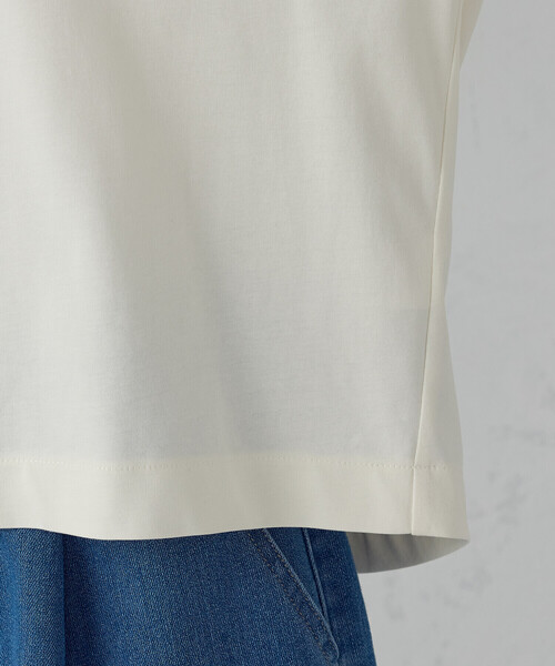 COMME CA ISM(コムサイズム)の「【接触冷感】キャンディスリーブ カットソー(Tシャツ/カットソー・レディース・ホワイト/サックスブルー/ブラック・LARGE/MEDIUM)」の21枚目の写真