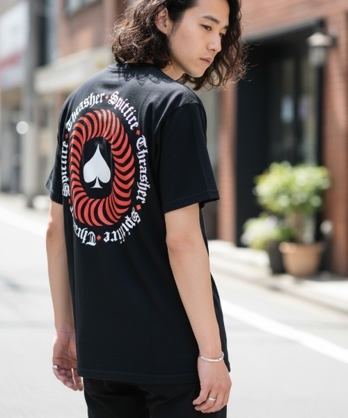 THRASHER（スラッシャー）の「SPITFIRE THE END OATH S/S T-SHIRTS/THRASHER スラッシャー バックプリント 半袖Tシャツ スケーター ストリートユニセックス（Tシャツ/カットソー・メンズ・ホワイト/ブラック・MEDIUM/LARGE/X-LARGE）」の10枚目の写真