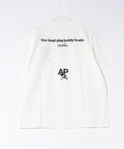 Arnold Palmer（アーノルドパーマー）の「シェア バックロゴ グラフィック Tシャツ（Tシャツ/カットソー・レディース・チャコールグレー/ホワイト/ミント・L/M/S/XS/LL）」の4枚目の写真