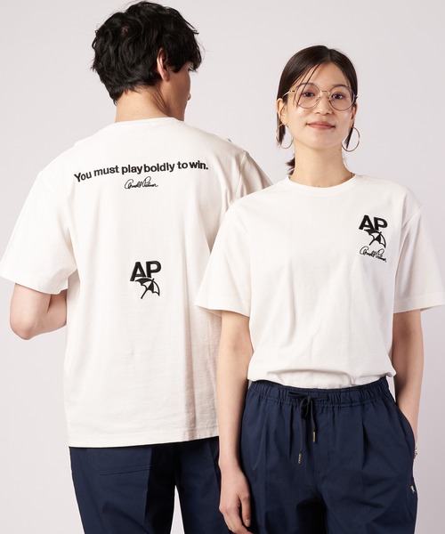 Arnold Palmer(アーノルドパーマー)の「シェア バックロゴ グラフィック Tシャツ(Tシャツ/カットソー・レディース・チャコールグレー/ホワイト/ミント・L/M/S/XS/LL)」の5枚目の写真