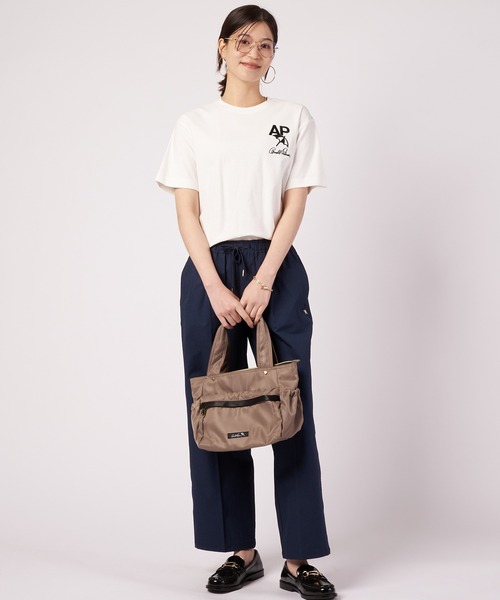 Arnold Palmer(アーノルドパーマー)の「シェア バックロゴ グラフィック Tシャツ(Tシャツ/カットソー・レディース・チャコールグレー/ホワイト/ミント・L/M/S/XS/LL)」の9枚目の写真