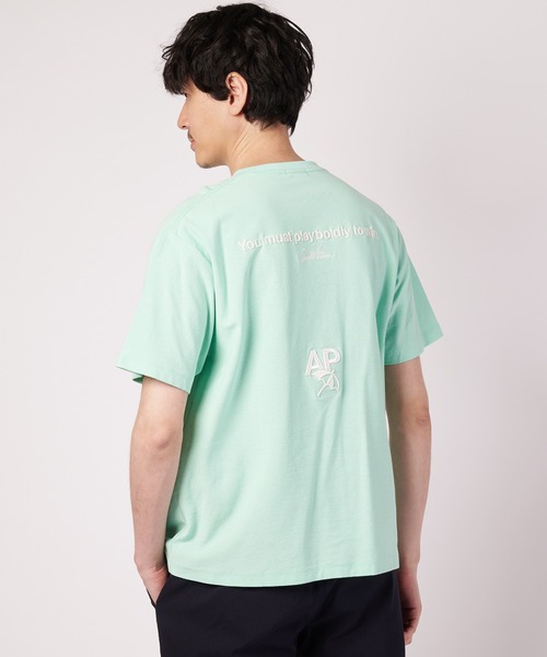 Arnold Palmer(アーノルドパーマー)の「シェア バックロゴ グラフィック Tシャツ(Tシャツ/カットソー・レディース・チャコールグレー/ホワイト/ミント・L/M/S/XS/LL)」の20枚目の写真