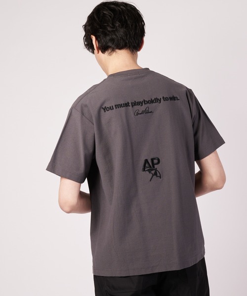 Arnold Palmer(アーノルドパーマー)の「シェア バックロゴ グラフィック Tシャツ(Tシャツ/カットソー・レディース・チャコールグレー/ホワイト/ミント・L/M/S/XS/LL)」の15枚目の写真