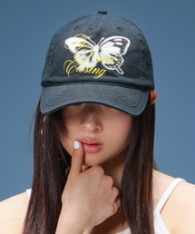 X-girl | BUTTERFLY SCRIPT LOGO 6PANEL CAP(キャップ)