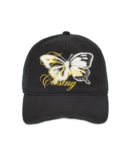 X-girl(エックスガール)の「BUTTERFLY SCRIPT LOGO 6PANEL CAP(キャップ・レディース・ホワイト/ブラック・ONE SIZE)」の9枚目の写真