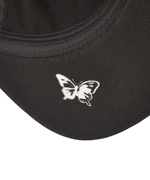 X-girl(エックスガール)の「BUTTERFLY SCRIPT LOGO 6PANEL CAP(キャップ・レディース・ホワイト/ブラック・ONE SIZE)」の13枚目の写真