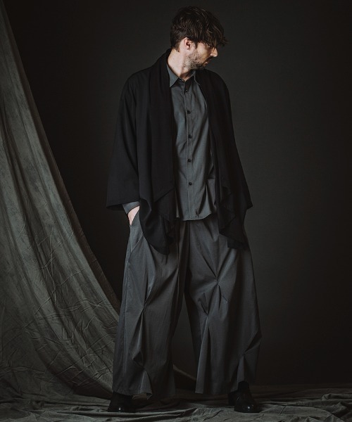 NO ID.（ノーアイディ）の「mp14810-ﾗﾝﾀﾞﾑﾀｯｸﾜｲﾄﾞPT パンツ(458006-437P)（その他パンツ・メンズ・グレー/ブラック・2/1）」の22枚目の写真