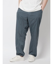 FLAT イージーパンツ ウォッシャブル UVカット 軽量 ナイロンワッシャー 無地 裾上げ済み