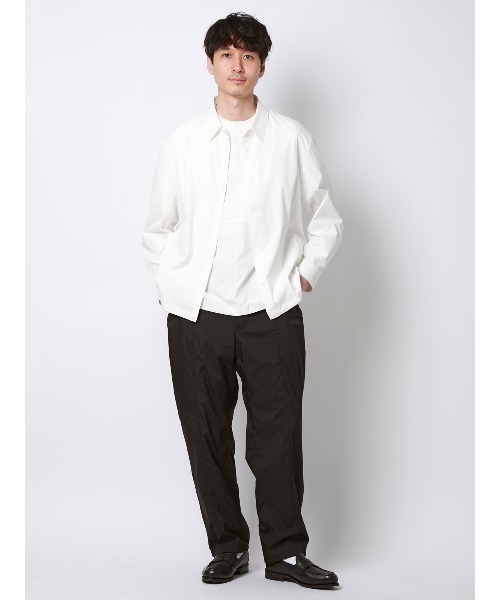 SUIT SQUARE（スーツスクエア）の「FLAT イージーパンツ ウォッシャブル UVカット 軽量 ナイロンワッシャー 無地 裾上げ済み（スラックス・メンズ・ブラック/ブルー・M/L）」の12枚目の写真