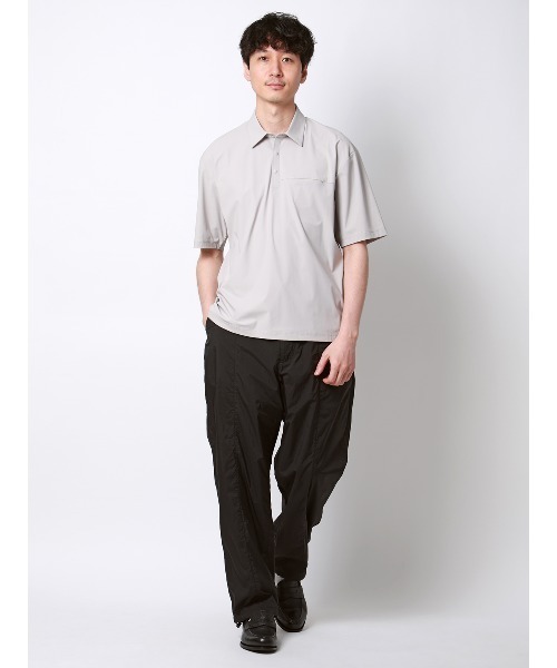 SUIT SQUARE（スーツスクエア）の「FLAT イージーパンツ ウォッシャブル UVカット 軽量 ナイロンワッシャー 無地 裾上げ済み（スラックス・メンズ・ブラック/ブルー・M/L）」の13枚目の写真