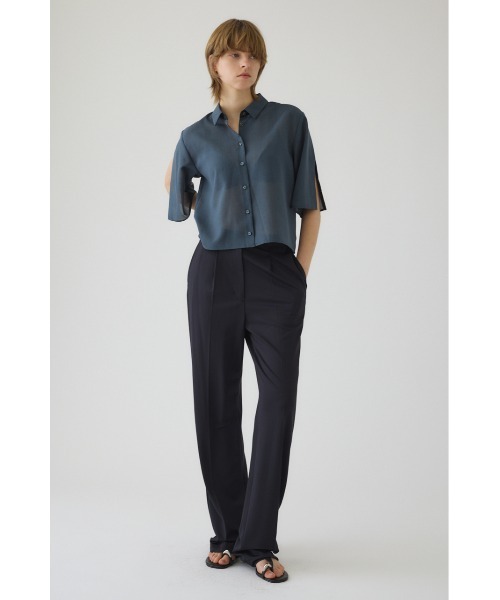 RIM.ARK（リムアーク）の「Hidden detail box shirt ヒドゥン ディテール ボックス シャツ（シャツ/ブラウス・レディース・ブラック/グレー/ベージュ・38/36）」の3枚目の写真
