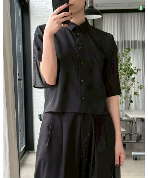 Hidden detail box shirt ヒドゥン ディテール ボックス シャツ