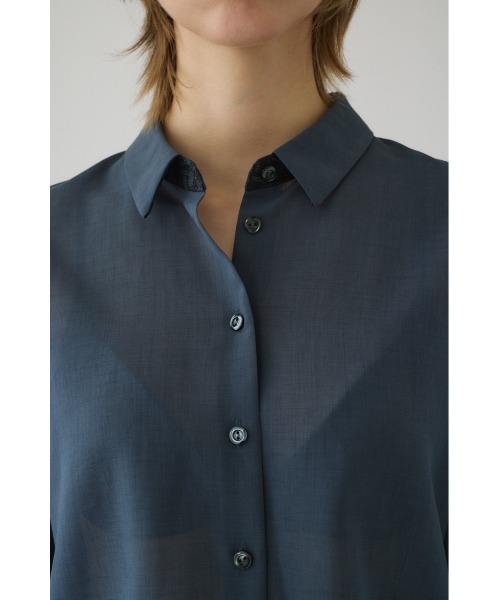 RIM.ARK（リムアーク）の「Hidden detail box shirt ヒドゥン ディテール ボックス シャツ（シャツ/ブラウス・レディース・ブラック/グレー/ベージュ・38/36）」の9枚目の写真