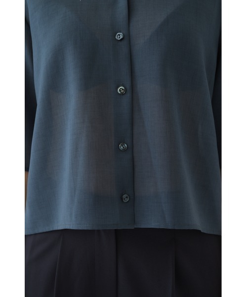 RIM.ARK（リムアーク）の「Hidden detail box shirt ヒドゥン ディテール ボックス シャツ（シャツ/ブラウス・レディース・ブラック/グレー/ベージュ・38/36）」の12枚目の写真