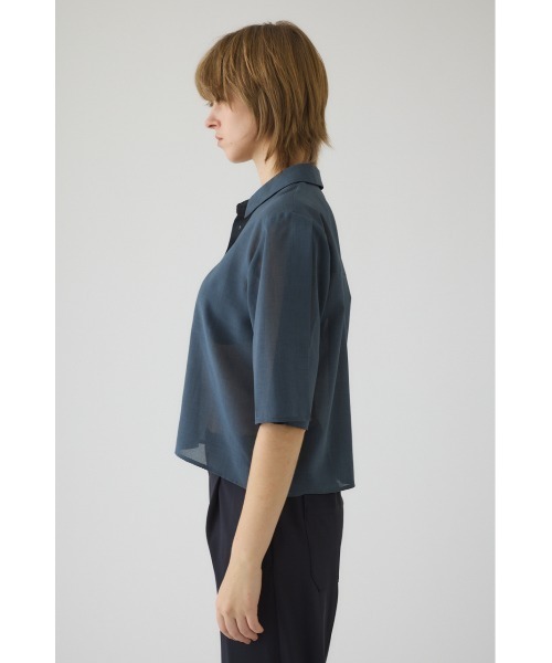 RIM.ARK（リムアーク）の「Hidden detail box shirt ヒドゥン ディテール ボックス シャツ（シャツ/ブラウス・レディース・ブラック/グレー/ベージュ・38/36）」の5枚目の写真