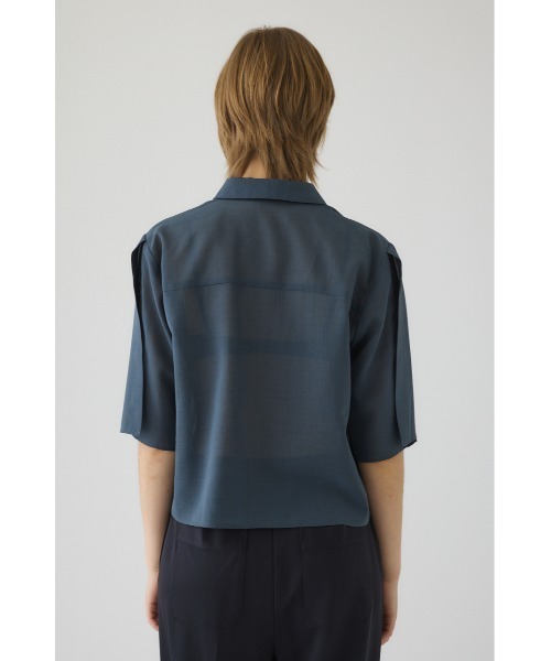 RIM.ARK（リムアーク）の「Hidden detail box shirt ヒドゥン ディテール ボックス シャツ（シャツ/ブラウス・レディース・ブラック/グレー/ベージュ・38/36）」の6枚目の写真