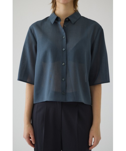 RIM.ARK（リムアーク）の「Hidden detail box shirt ヒドゥン ディテール ボックス シャツ（シャツ/ブラウス・レディース・ブラック/グレー/ベージュ・38/36）」の7枚目の写真