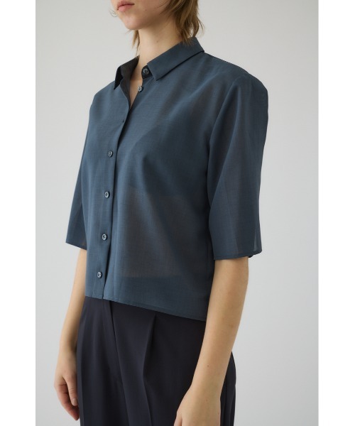 RIM.ARK（リムアーク）の「Hidden detail box shirt ヒドゥン ディテール ボックス シャツ（シャツ/ブラウス・レディース・ブラック/グレー/ベージュ・38/36）」の8枚目の写真