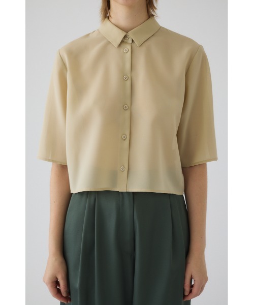 RIM.ARK（リムアーク）の「Hidden detail box shirt ヒドゥン ディテール ボックス シャツ（シャツ/ブラウス・レディース・ブラック/グレー/ベージュ・38/36）」の22枚目の写真