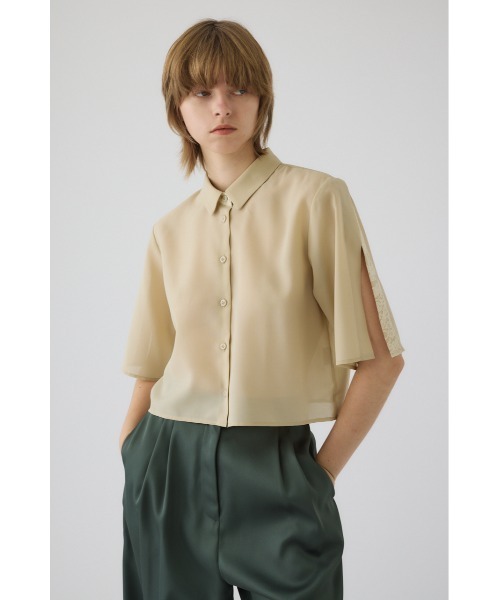 RIM.ARK（リムアーク）の「Hidden detail box shirt ヒドゥン ディテール ボックス シャツ（シャツ/ブラウス・レディース・ブラック/グレー/ベージュ・38/36）」の13枚目の写真