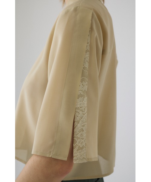 RIM.ARK（リムアーク）の「Hidden detail box shirt ヒドゥン ディテール ボックス シャツ（シャツ/ブラウス・レディース・ブラック/グレー/ベージュ・38/36）」の14枚目の写真